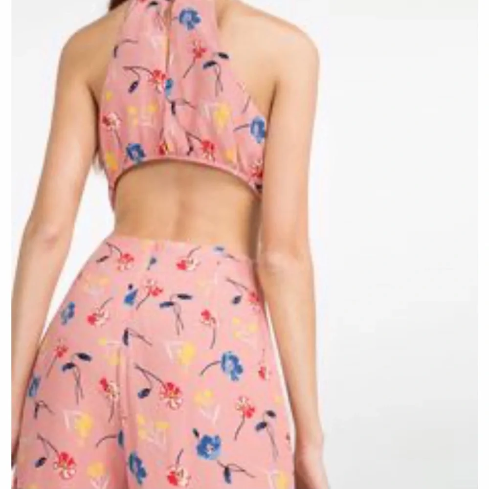 ZARA Floral Cut-Out Pants Jumpsuit NWT - Picture 6 of 9